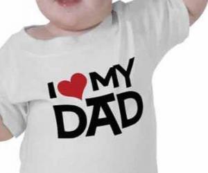 yapboz Babamı seviyorum diyor bir gömlek ile Bebek